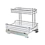 Household Essentials Glidez 2-Tier Steel Pull-Out Storage Organizer with Plastic Liners, Chrome (HH61765-1)~#|#~4F43B6B1-1F17-47AF-BC0D120D5028C983_sc7