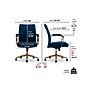 Thomasville Furniture Joelle Ergonomic Fabric/Metal Desk Chair, Blue/Gold (60068)~#|#~4F4824DB-8EF4-4386-A32E3F5D2CA1E558_sc7