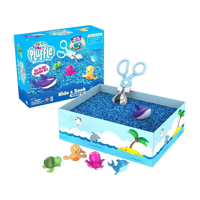 Educational Insights Playfoam Pluffle Hide-and-Seek Sensory Station, Assorted Colors (1946) image 1