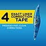 BIC Wite-Out Exact Liner Correction Tape, White, 4/Pack (WOELP418)~#|#~4F49ACE3-0012-4DF4-A1DEF8725C76E8FF_sc7