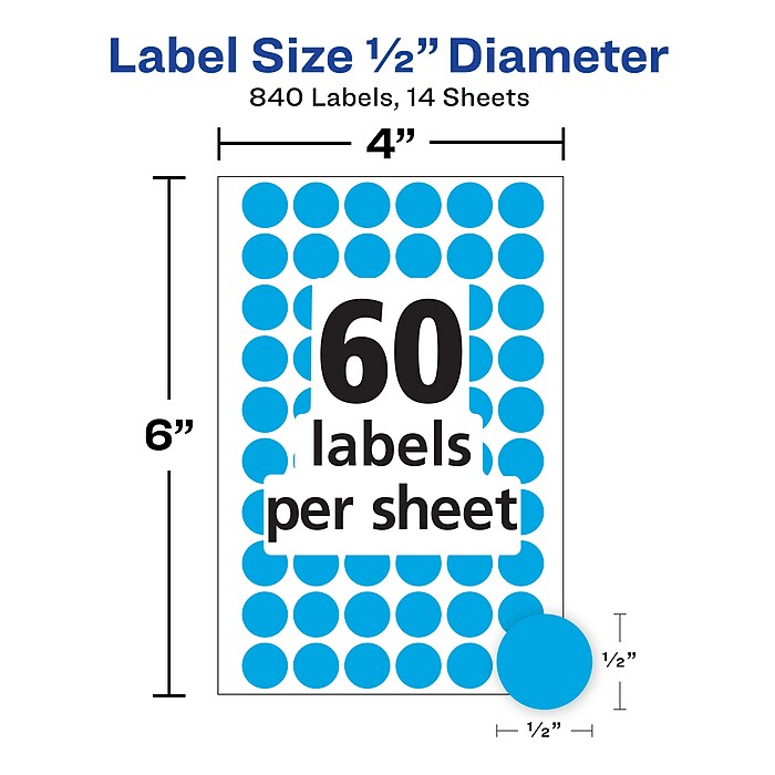 Smead Color-Coded Numeric Labels - Light Blue Number 1 Labels, 250 Per Roll For File Organization