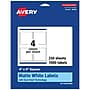 Avery Laser/Inkjet Multipurpose Labels, 4" x 4", Matte White, 1,000 Labels/Box (94100)~#|#~4F4FE1A8-94C2-4893-8E99F5BA2F57D040_sc7