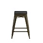 Flash Furniture Cierra Industrial Metal Counter Height Stools without Back, Gunmetal/Black, 4-Pieces/Pack (4ET32024GNRPL2B)~#|#~4F553742-18DC-49CA-9B7BC11AC2852F71_sc7
