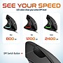 Delton S12 Wired Vertical Ergonomic Left-Handed USB-A/C Mouse, Black (DMERG12LU) ~#|#~4F5888FA-FBF9-4902-B579B2B74172B593_sc7