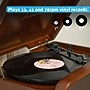 Electrohome Kingston Vintage Vinyl Record Player Stereo System, Turntable/Bluetooth/Radio/CD/Aux/USB/Vinyl to MP3, Walnut~#|#~4F5987D5-8B06-4EA7-9C9D5641454286C1_sc7