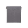 Household Essentials Collapsible Laundry Sorter with Lid and 2‑Compartment Hard‑Sided Hamper, Gray (HH5622)~#|#~4F5A9B64-00BC-40DB-A4B353D3A5E34A97_sc7