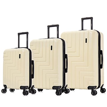 DUKAP Zahav 3-Piece Hardside Spinner Luggage Set, TSA Checkpoint