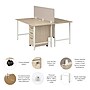 Bush Business Furniture Hustle 30"H x 60"W 2 Person Back to Back Cubicle Workstation, Natural Elm (HUS014NESU)~#|#~4F60930F-EFAA-429D-92FD8C1F2F8CE6AF_sc7
