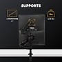 Fellowes Platinum Series Dual Stacking Adjustable Monitor Arm, Up to 27", Black (8043401)~#|#~4F6650D9-8826-4807-945C03E9B1648DB8_sc7