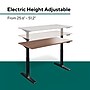 Workplace 2.0 55"W Electric Rectangular Adjustable Standing Desk with Micro Movements, Espresso (WP63152)~#|#~4F68227A-B050-4F25-B4D8A03ABDD7F513_sc7