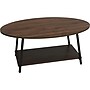 Household Essentials Jamestown 39.38"W x 23.5"D Laminate Coffee Table, Mid-Century Walnut/Black (8134-1)~#|#~4F698ABE-E632-4BFC-960A26F55BFC8910_sc7