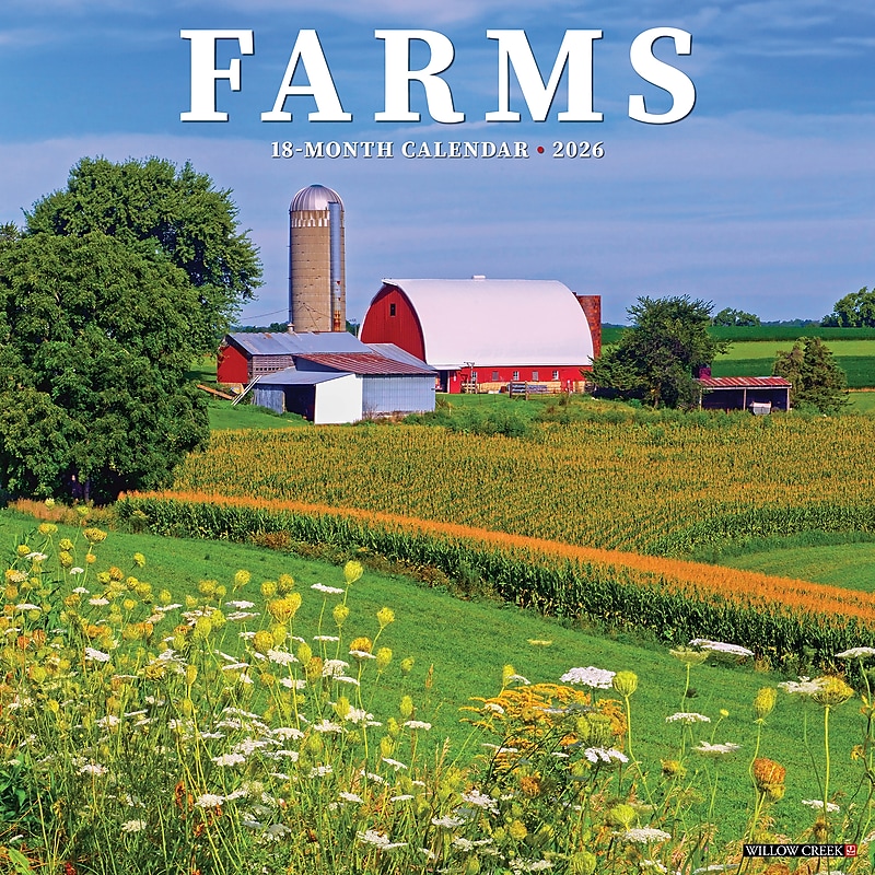 2026 Willow Creek Farms 12" x 12" Monthly Wall Calendar (51115) image 1