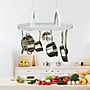 Elegant Designs White 2 Light LED Kitchen Pot Rack with Downlights (PR1000-WHT)~#|#~4F7927A2-509C-4B0D-8256DDB7495176FF_sc7