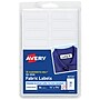 Avery No-Iron Fabric Labels on 4" x 6" Sheets, 1/2" x 1-3/4", White, Non-Printable, 54 Labels/Pack (40720)~#|#~4F7DB8E8-9F1E-4385-950628634F0A5326_sc7