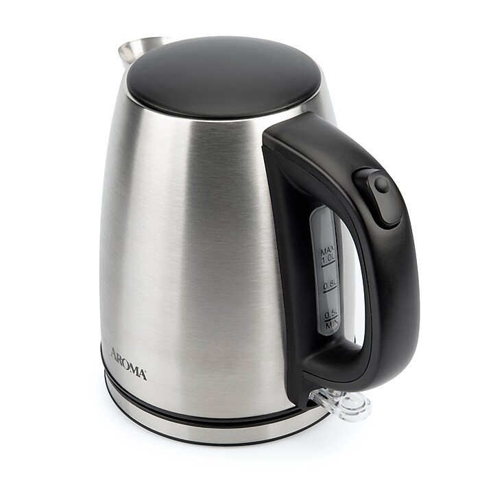 Aroma AWK-267SB Stainless Steel Electric Kettle, 4-Cups, Silver