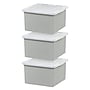 Iris 37.7 Quart Storage Container, Plastic, Gray, 3/Pack (500168)~#|#~4F8E9047-4BED-4995-9E296AD6398F65B8_sc7
