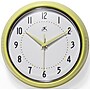 Infinity Instruments Round Retro Wall Clock, Aluminum, 9.5" (10940-AURA)~#|#~4F8E9E70-DDA6-4D26-B164B1C26D4E5540_sc7