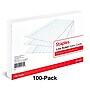 Staples® Lined Index Cards, 5" x 8", White, 100 Cards/Pack (ST51016-CC)~#|#~4F905397-E890-42A9-A7CE8C6BB80A762A_sc7