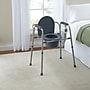 Medline Knockdown Bedside Commode, Fixed Arms, Back Bar, Steel Frame, 350 lb. Capacity (MDS89664KDMBG)~#|#~4F917633-F6EB-4938-A2A98A635094FEEA_sc7