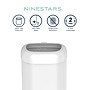 Nine Stars Stainless Steel Open Top Trash Can, 21.1 Gallon, White (OTT-80-4WH)~#|#~4F92711C-BA39-41C7-B183A590D5CC47A9_sc7