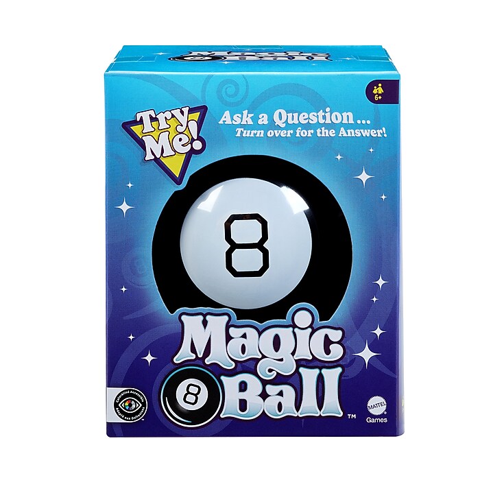 Mattel Magic 8-Ball, Black/White (30188) | Staples