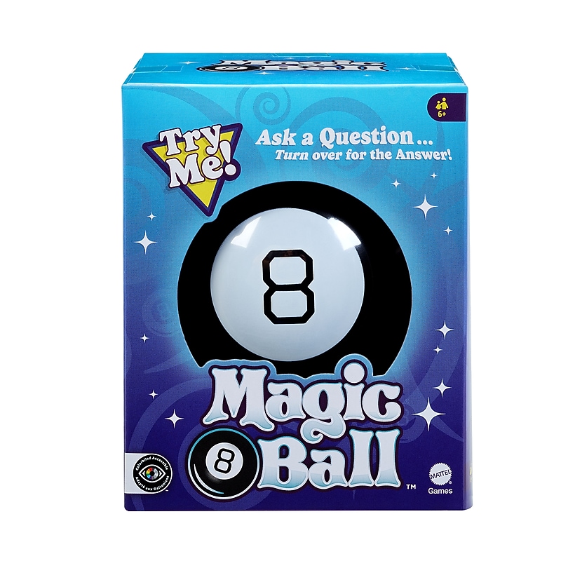 Mattel Magic 8-Ball, Black/White (30188) image 1