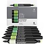 Winsor & Newton Promarker Dual-Tip Alcohol Based Marker, Green Tones, 6/Pack (WNX0290158)~#|#~4F982403-9D67-4F89-9C2D807A50BF3D63_sc7