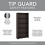 Bush Furniture Cabot 66" 5-Shelf Bookcase with Adjustable Shelves, Heather Gray (WC31766)~#|#~4F99F414-8D96-40C7-8BB74FAAFB48D7D9_sc7