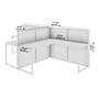 Bush Business Furniture Easy Office 2 Person L Shaped Cubicle Desk, Natural Elm (EOD560NE-03K)~#|#~4F9D2EED-9845-45D4-BBDDACE47E5920F6_sc7