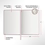 Staples Pro120 Elite™ Hardcover Journal, 5.5" x 8", Narrow Ruled, Dusty Pink, 195 Pages (ST63375)~#|#~4F9E228D-E43E-48C0-A0D03473083B6FBB_sc7
