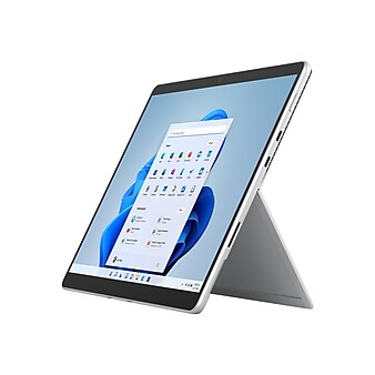 Microsoft Surface Pro 8 13" Tablet with Black Cover, Intel Core i5-1135G7, 128GB, Platinum (IUR-00001)