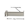 Nahanco Rectangular Tubing Straight Arm Faceout, 6", Chrome (RH6)~#|#~4FA9C1E5-1113-466A-BC7A8C2CCBD8BCC4_sc7