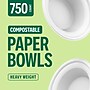 Perk™ Eco Compostable Paper Bowls, 12 Oz., White, 750/Carton (PK61285CT)~#|#~4FAB5025-EB50-4113-9194ABAE125F194B_sc7