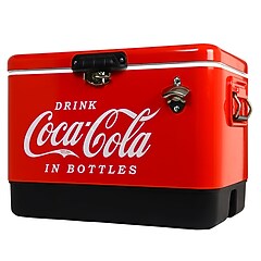 Coca-Cola Metal Ice Chest, 54 Quart, Red (CCIC-54R) | Staples
