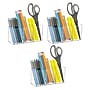 Mind Reader 3-Compartment Plastic Pen and Accessories Holder, Clear, 3/Pack (PENCOMP3-CLR)~#|#~4FBDFEFE-0909-47A1-A7CCFF937DCF7585_sc7
