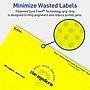 Avery Rectangle Laser/Inkjet Multipurpose Labels, 2.5" x 7", Neon Yellow (30/Pack)~#|#~4FC0A51C-6912-40A3-96B9B8A146186EBB_sc7