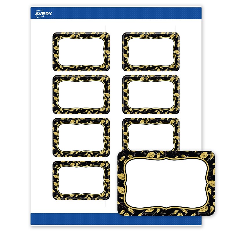Avery Rectangle Laser/Inkjet Multipurpose Labels, 2" x 3", White, 80/Pack (19479370927) image 1