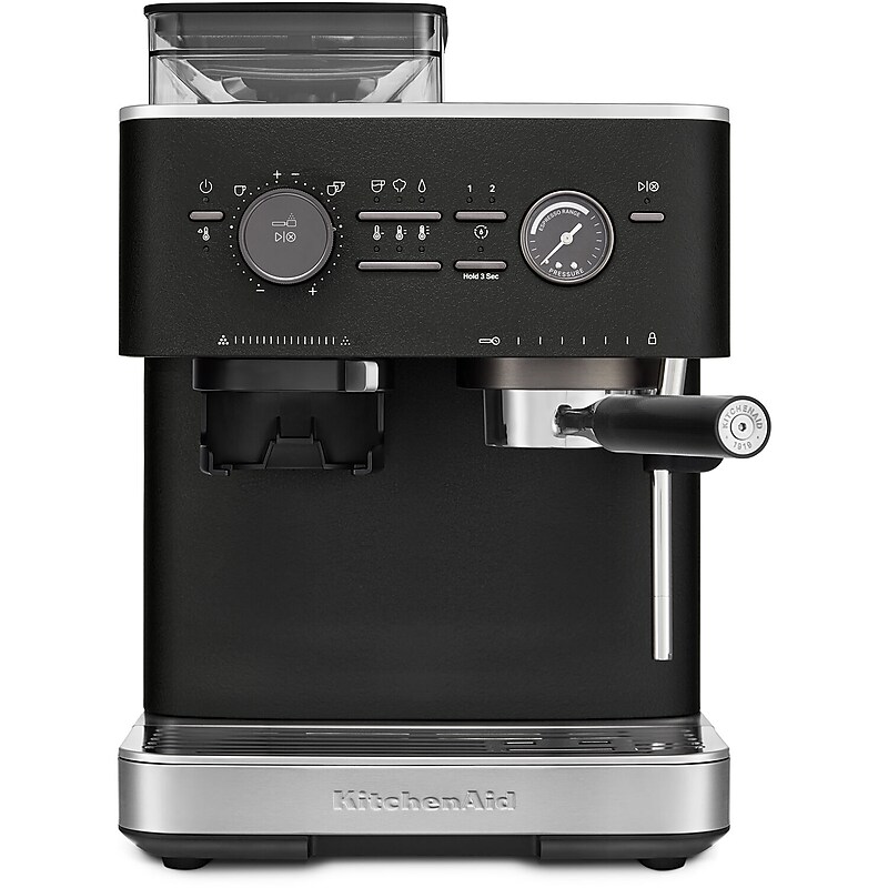 KitchenAid Pump/Automatic Espresso Machine, Cast Iron Black (KES6551BK) image 1