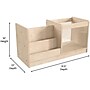 Flash Furniture Bright Beginnings Book Display with Transparent Storage Bin, 16"H x 31.5"W x 13"D, Brown (MK-KE20789-GG)~#|#~4FCADD02-86A4-4131-8616E696754999F6_sc7