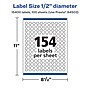 Avery Laser/Inkjet Waterproof Round Multipurpose Labels, 0.5" Dia., White, 15400 Labels/Box (94503)~#|#~4FCAEEC5-D5D9-4F30-958AA939D7F64583_sc7