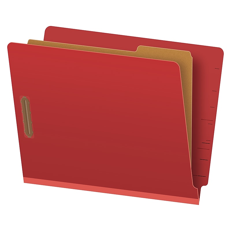 Pendaflex Classification Folder, 1-Dividers, 1 3/8" Expansion, Letter Size, Red, 10/Box (H1150R) image 1