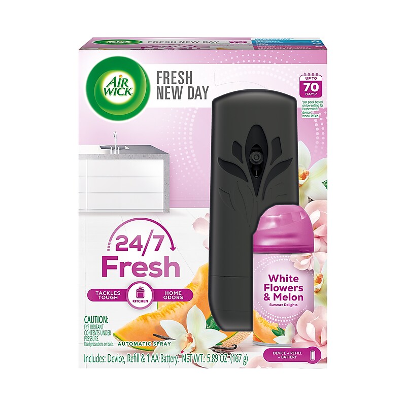 Air Wick Freshmatic Ultra Life Scents Automatic Aerosol Air System Starter Kit, Summer Delights (6233892944) image 1