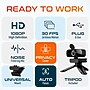 Delton Work Anywhere 12Y USB Headset, 1080p Webcam, Big-Key USB Keyboard & Mouse Bundle, Black (DBND4WRD10YREG)~#|#~4FDDFACB-453E-4163-B1E03EC824367F23_sc7
