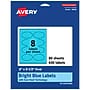 Avery Laser/Inkjet Multipurpose Oval Labels, 2" x 3-1/3", Bright Blue, 640/Box (94056)~#|#~4FE88720-6464-4811-981B0FD555DB62E3_sc7