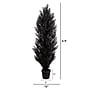 Nearly Natural UV Resistant Artificial Halloween Black Cedar Tree, 4' (T5144)~#|#~4FEB2910-68ED-4868-96E0F5561900C19D_sc7