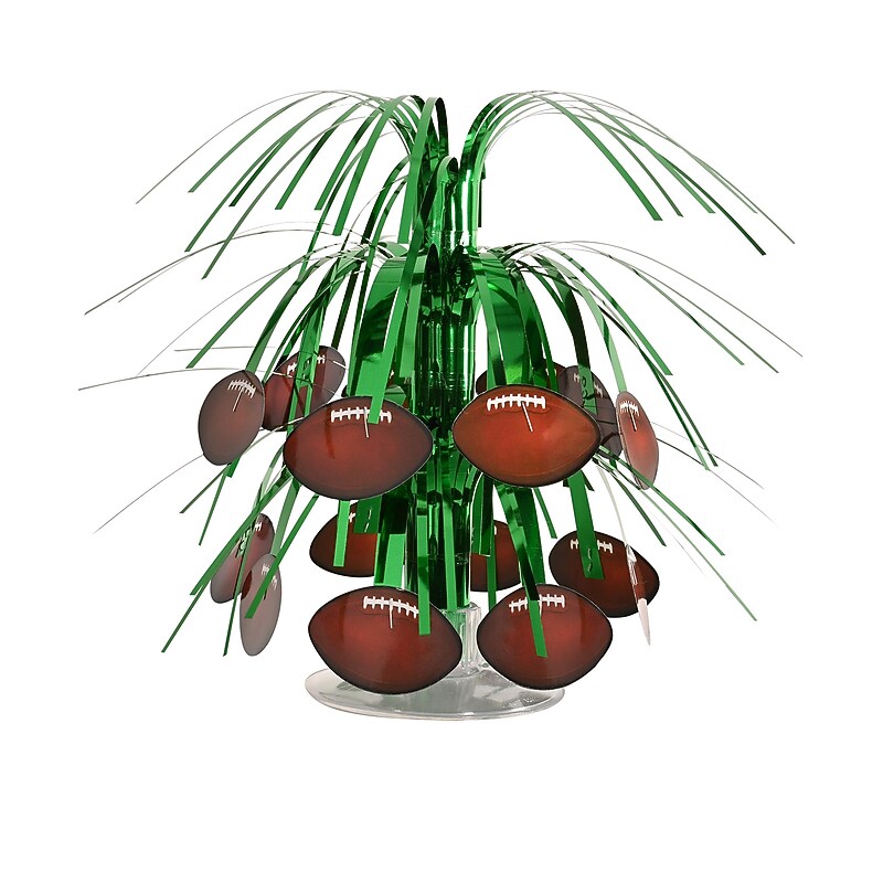 Beistle Football Centerpiece, Green/Brown (54104) image 1