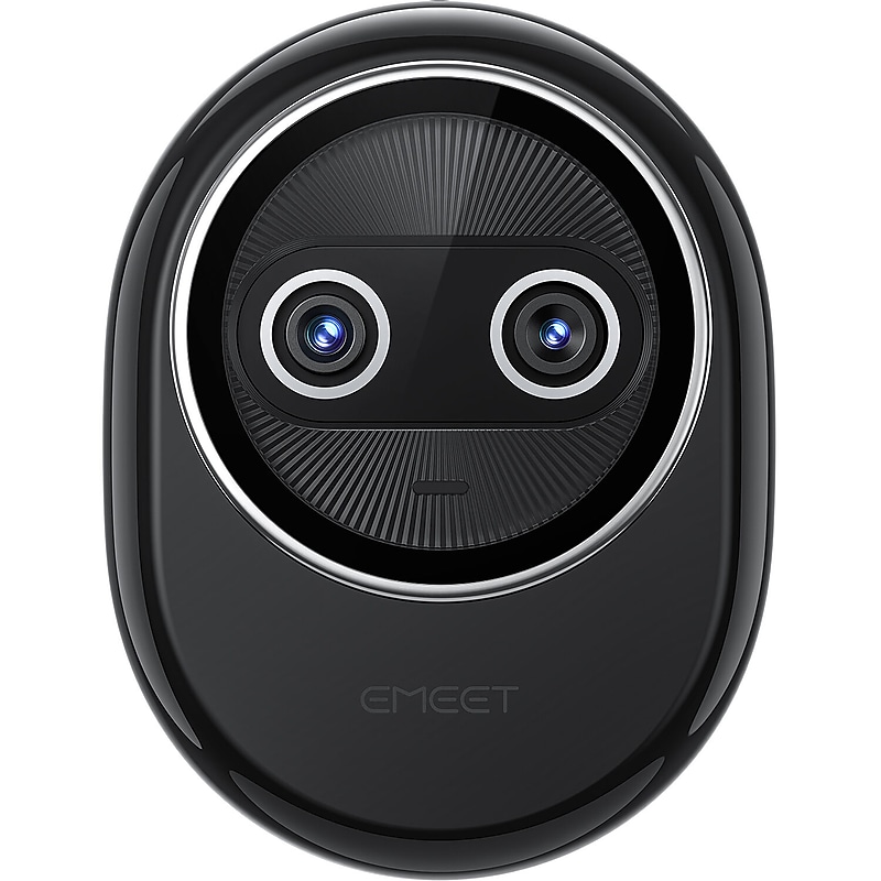 EMEET Piko+ Dual-Lens 4K HD 8MP Webcam, Adjustable Mount, Black (EMDKBS-LD) image 1