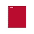 Staples® Premium 3-Subject Subject Notebooks, 8.5" x 11", College Ruled, 150 Sheets, Red (TR58361M-CC)