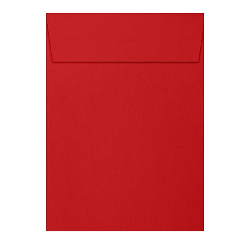 JAM Paper A7 Vertical Self Sealing Envelopes with Peel & Press, 80lb, Ruby Red, 7 1/4 x 5 1/4, 50/Pack (4880V-76-50) image 1