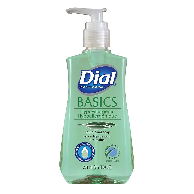 Dial Basics Liquid Hand Soap, Floral, 7.5 Oz., 12/Carton (06028CT) image 1